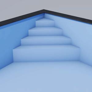 Oblique-Einbautreppe