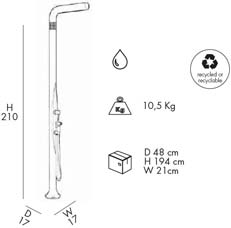 gartendusche-yang-t245